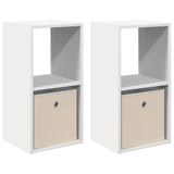 Vidaxl nachtkastje 2 st wit 30,5 x 27 x 59,5 cm bewerkt hout