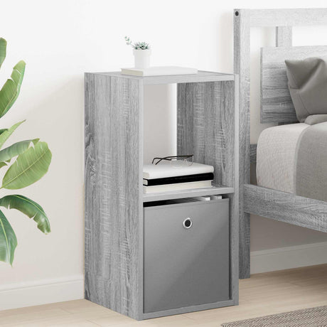 Vidaxl nachtkastje grijs sonoma 35 x 32 x 68,5 cm bewerkt hout