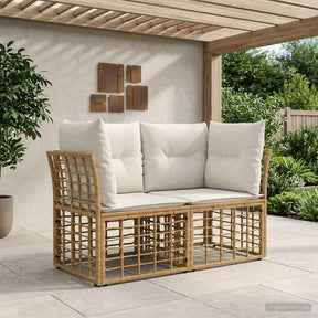 Vidaxl buiten loveseat 2 st 2-aantal zitplaatsen