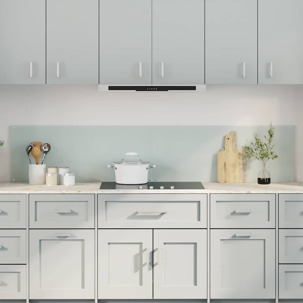 Vidaxl keukenachterwand 2 st wit 100 x 40 cm gehard glas