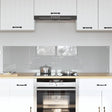 Vidaxl keukenachterwand 2 st lichtgrijs 80 x 40 cm gehard glas