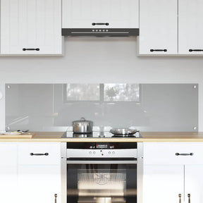 Vidaxl keukenachterwand 2 st lichtgrijs 80 x 40 cm gehard glas