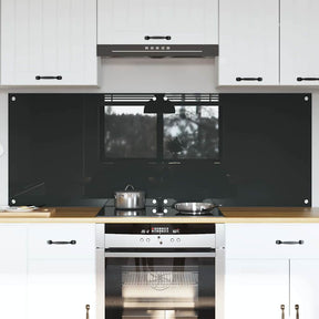 Vidaxl keukenachterwand 2 st donkergrijs 80 x 60 cm gehard glas
