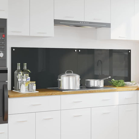 Vidaxl keukenachterwand 2 st donkergrijs 90 x 50 cm gehard glas