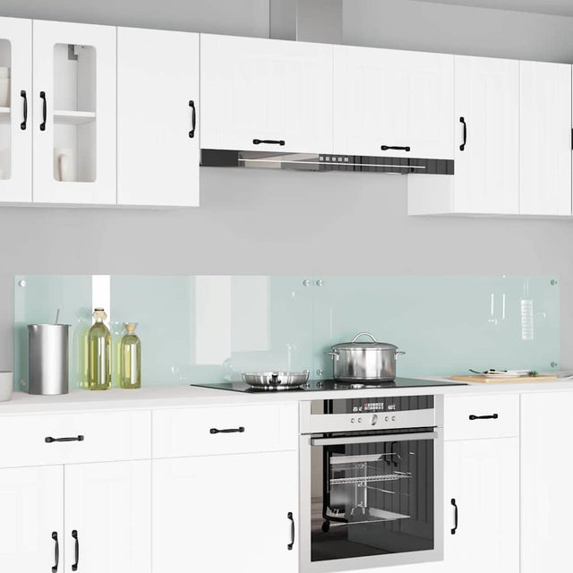Vidaxl keukenachterwand 2 st wit 120 x 40 cm gehard glas
