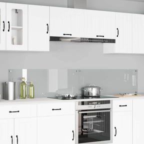 Vidaxl keukenachterwand 2 st doorzichtig 110 x 40 cm gehard glas