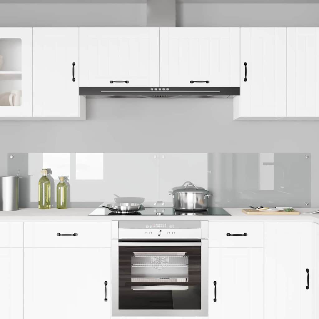 Vidaxl keukenachterwand 2 st doorzichtig 110 x 40 cm gehard glas