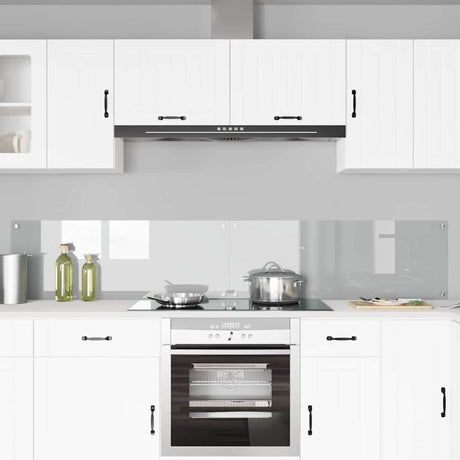 Vidaxl keukenachterwand 2 st doorzichtig 110 x 40 cm gehard glas