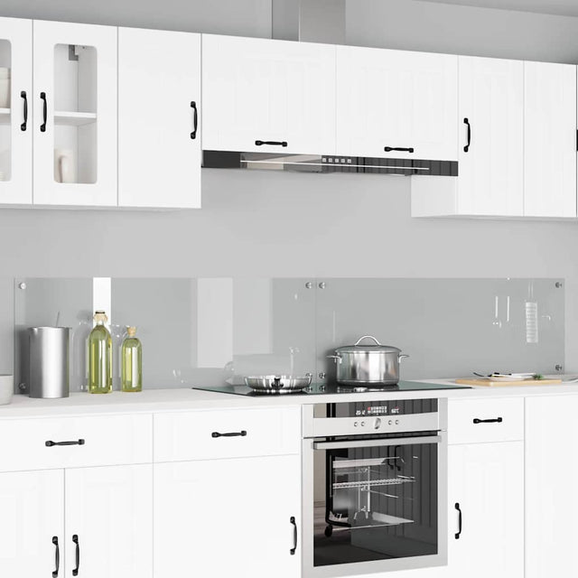 Vidaxl keukenachterwand 2 st doorzichtig 120 x 40 cm gehard glas