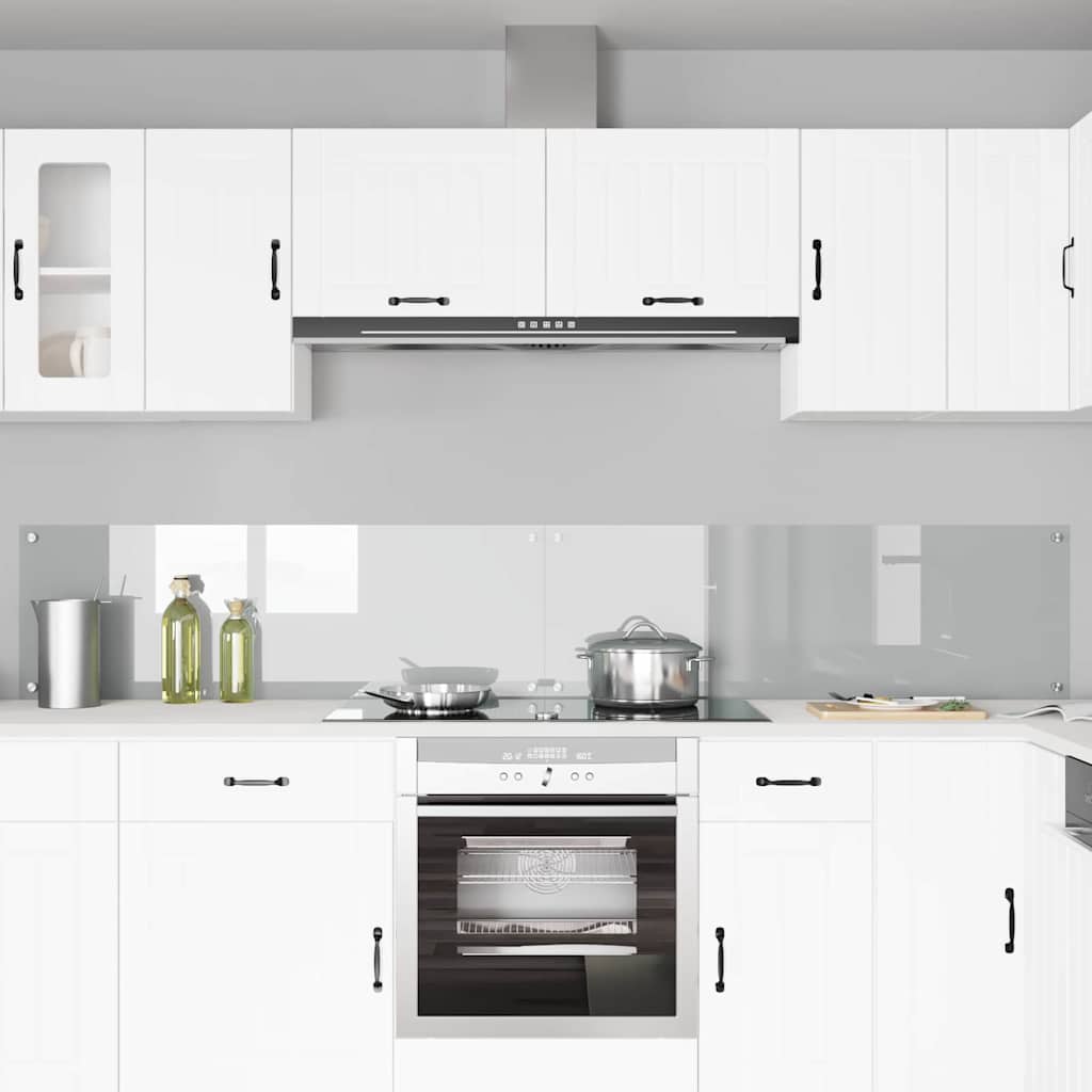 Vidaxl keukenachterwand 2 st doorzichtig 120 x 40 cm gehard glas