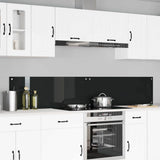 Vidaxl keukenachterwand 2 st zwart 110 x 40 cm gehard glas
