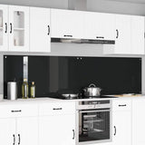 Vidaxl keukenachterwand 2 st zwart 120 x 60 cm gehard glas