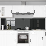 Vidaxl keukenachterwand 2 st zwart 120 x 60 cm gehard glas