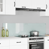 Vidaxl keukenachterwand 2 st wit 80 x 40 cm gehard glas