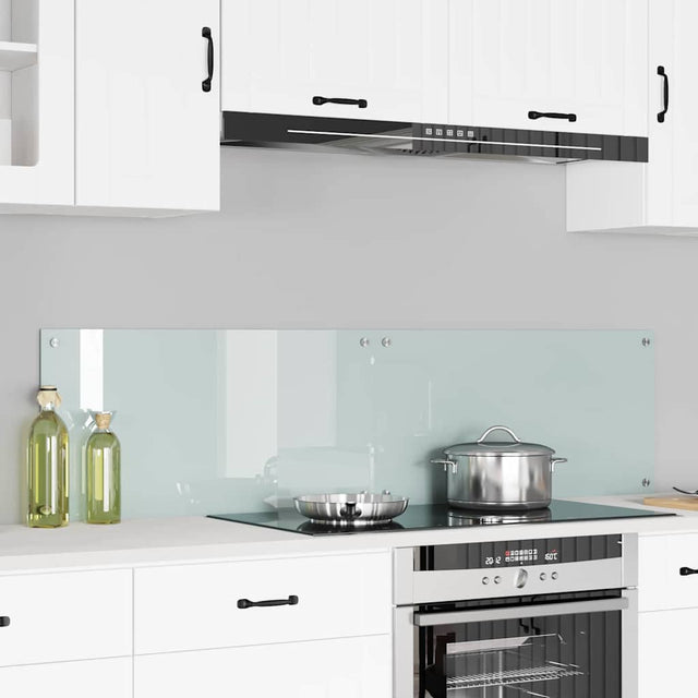 Vidaxl keukenachterwand 2 st wit 80 x 40 cm gehard glas