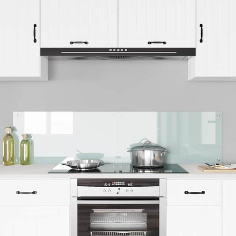 Vidaxl keukenachterwand 2 st wit 80 x 40 cm gehard glas