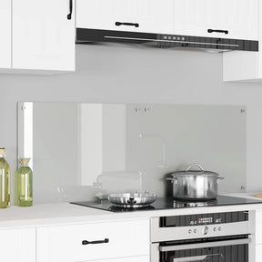 Vidaxl keukenachterwand 2 st transparant 70 x 50 cm gehard glas