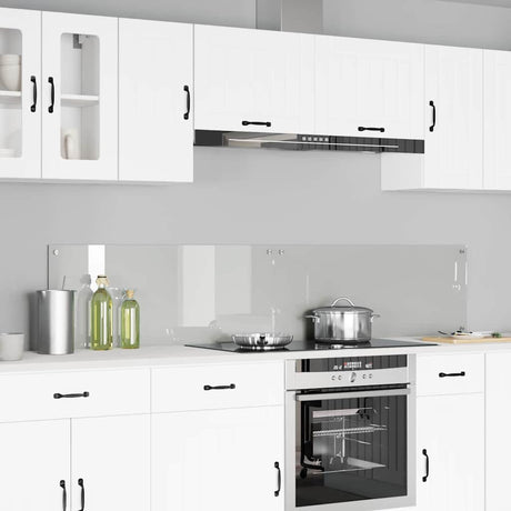 Vidaxl keukenachterwand 2 st transparant 100 x 40 cm gehard glas