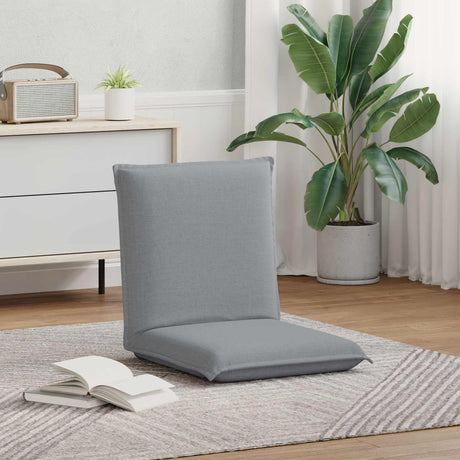 Vidaxl verstelbare vlo stoelen lichtgrijs stof