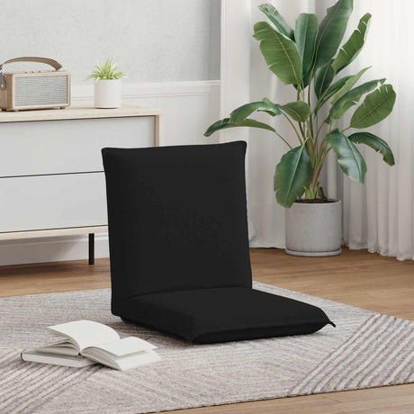 Vidaxl verstelbare vlo stoelen zwart stof