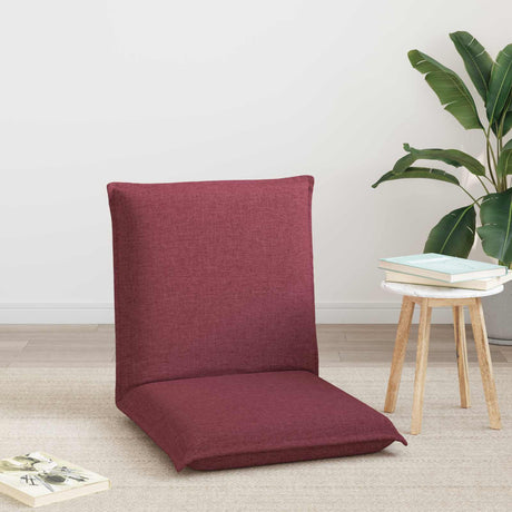 Vidaxl verstelbare vlo stoelen wijnrood stof