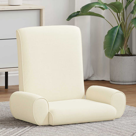 Vidaxl verstelbare vlo stoelen crèmekleurig grove fluweel