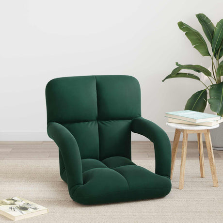 Vidaxl verstelbare vlo stoelen donkergroen fluweel