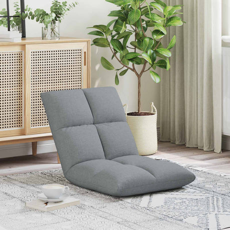 Vidaxl verstelbare vlo stoelen lichtgrijs stof