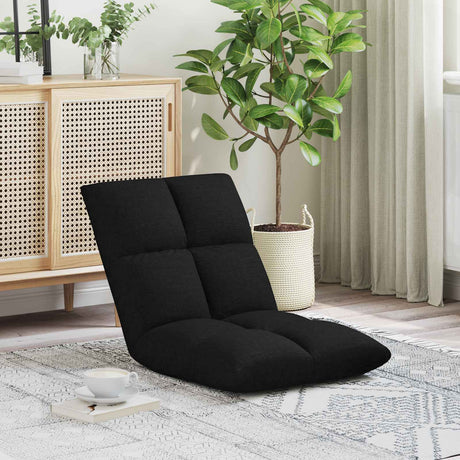 Vidaxl verstelbare vlo stoelen zwart stof