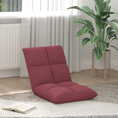 Vidaxl verstelbare vlo stoelen wijnrood stof