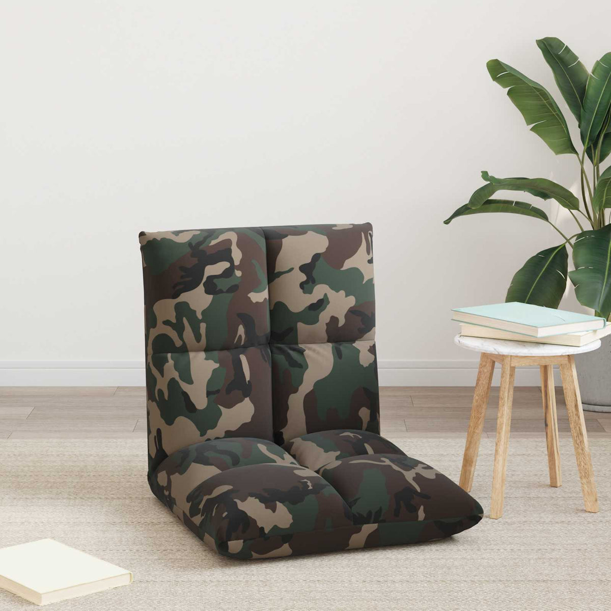 Vidaxl verstelbare vlo stoelen legergroen stof