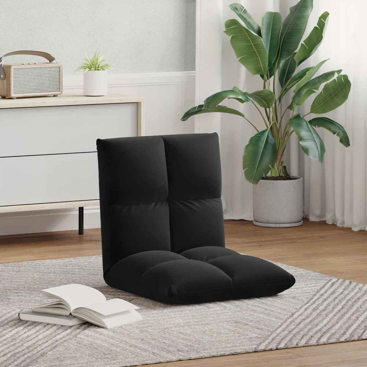 Vidaxl verstelbare vlo stoelen zwart fluweel