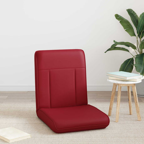 Vidaxl verstelbare vlo stoelen wijnrood kunstleer