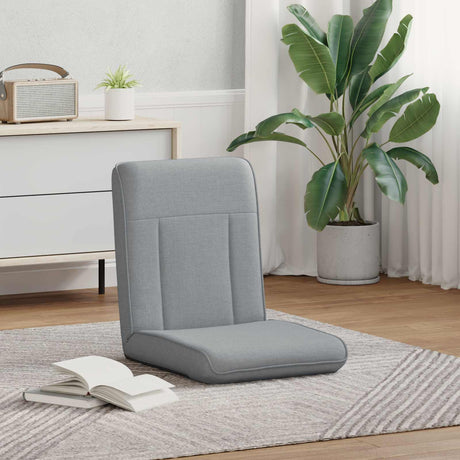 Vidaxl verstelbare vlo stoelen lichtgrijs stof