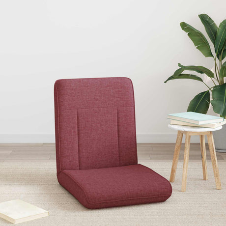Vidaxl verstelbare vlo stoelen wijnrood stof