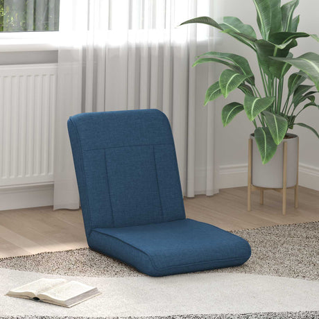 Vidaxl verstelbare vlo stoelen blauw stof