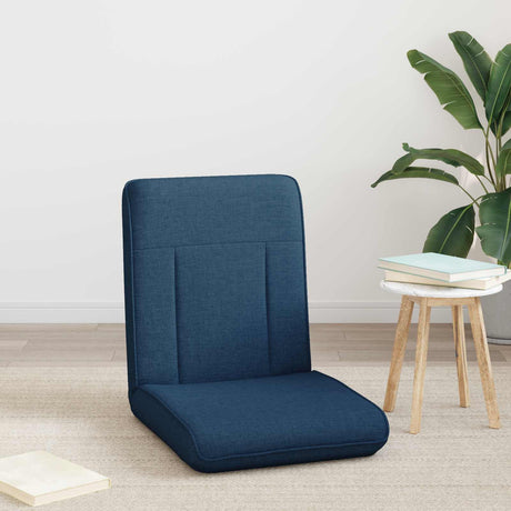 Vidaxl verstelbare vlo stoelen blauw stof