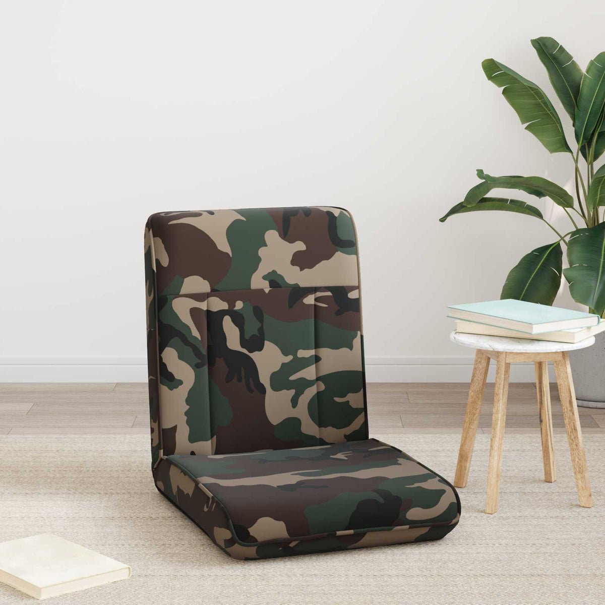 Vidaxl verstelbare vlo stoelen legergroen stof
