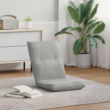 Vidaxl verstelbare vlo stoelen lichtgrijs fluweel