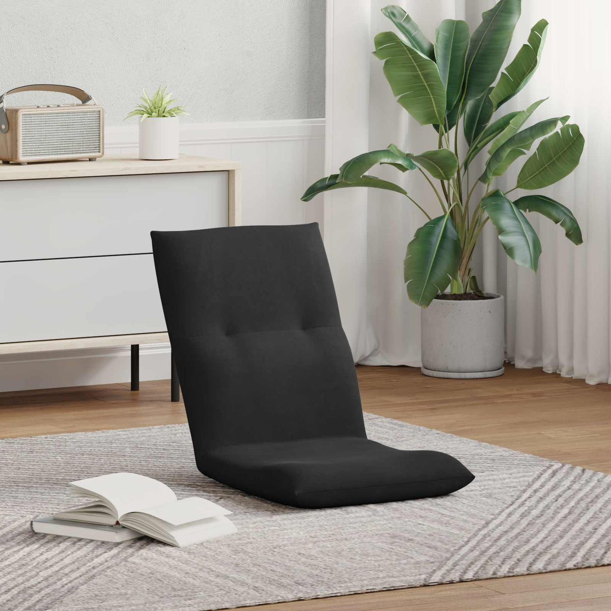 Vidaxl verstelbare vlo stoelen zwart fluweel