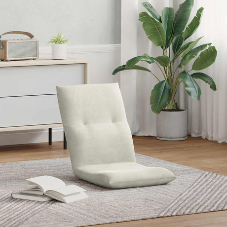 Vidaxl verstelbare vlo stoelen crèmekleurig fluweel