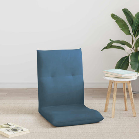 Vidaxl verstelbare vlo stoelen blauw fluweel