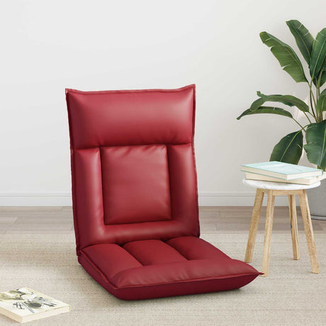 Vidaxl verstelbare vlo stoelen wijnrood kunstleer