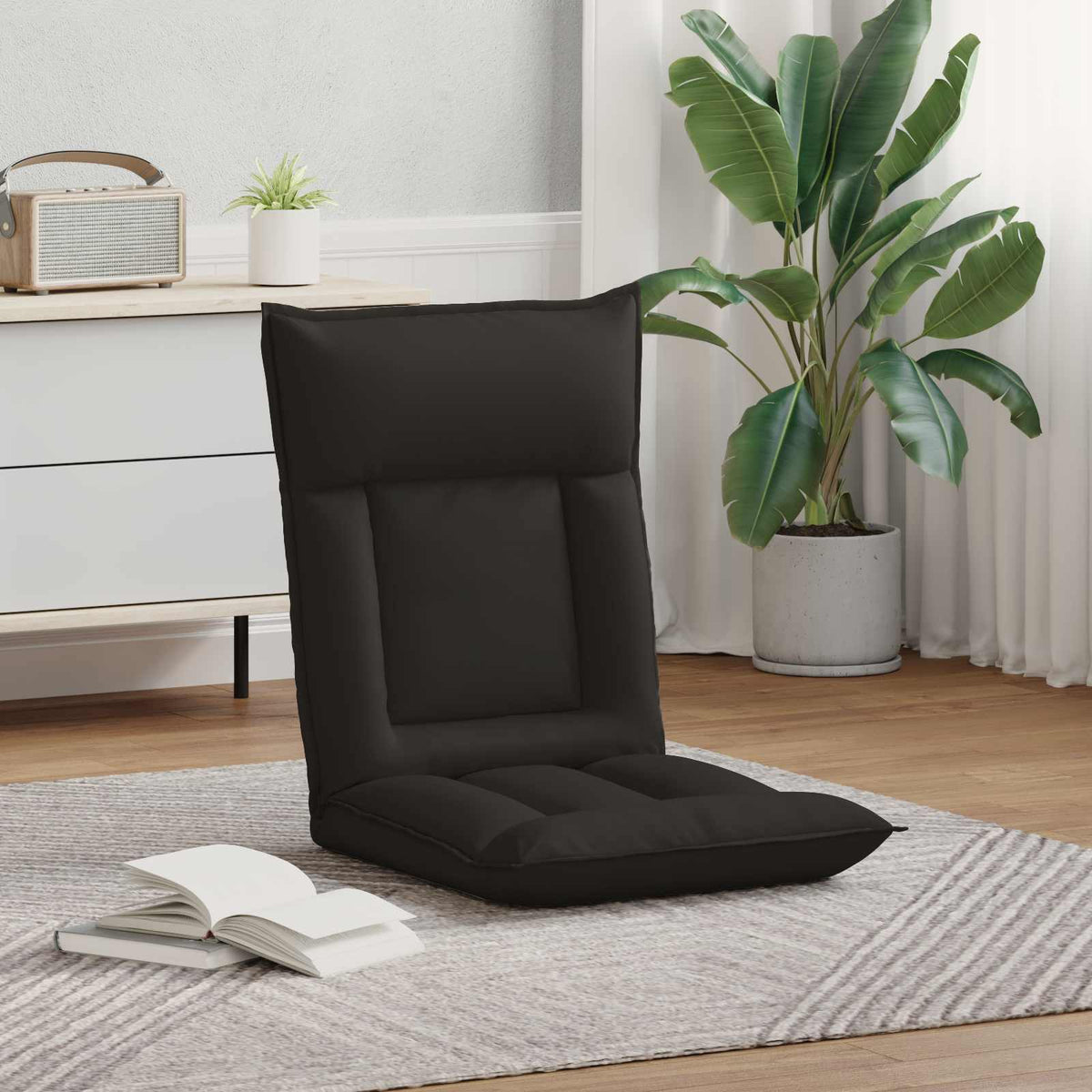 Vidaxl verstelbare vlo stoelen zwart kunstleer