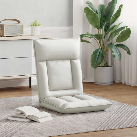 Vidaxl verstelbare vlo stoelen wit kunstleer