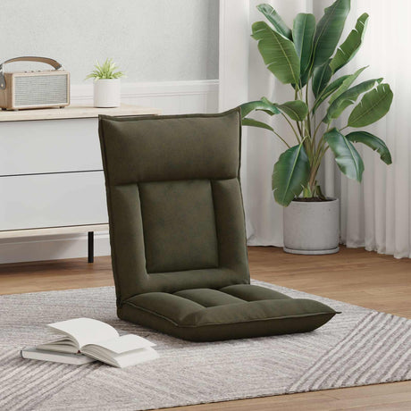 Vidaxl verstelbare vlo stoelen legergroen stof