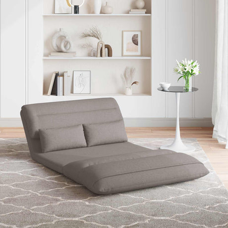 Vidaxl verstelbare vlo stoelen taupe stof
