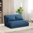 Vidaxl verstelbare vlo stoelen blauw stof