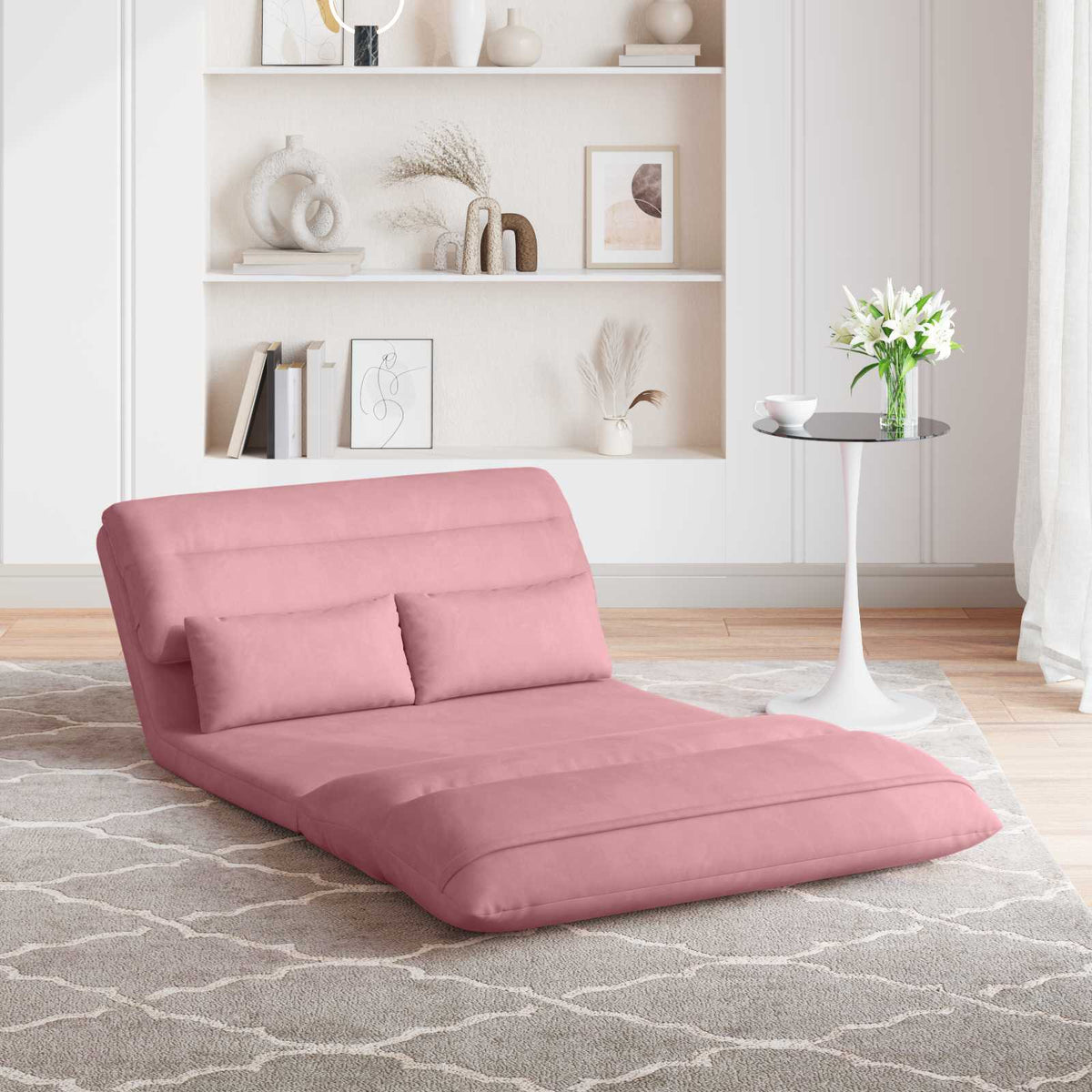 Vidaxl verstelbare vlo stoelen roze fluweel