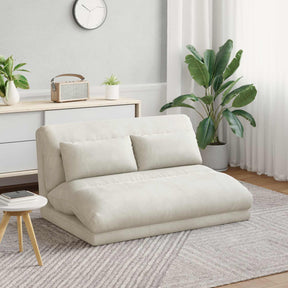 Vidaxl verstelbare vlo stoelen crèmekleurig fluweel